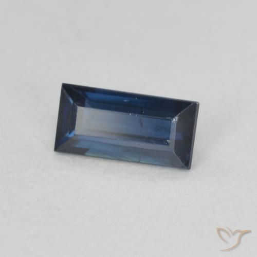 0.50 карата, натуральный Сумеречный синий Сапфир, Огранка Багет, VS-SI