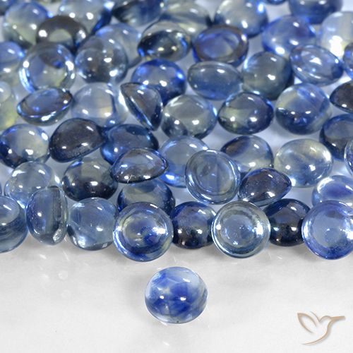 0.41ct Натуральный Темно-синий Сапфир, Круглый, Прозрачный