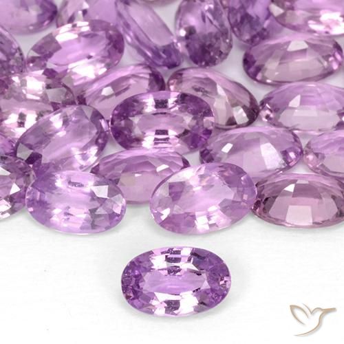 0.28ct Натуральный Средний розовато-фиолетовый Сапфир, Овал, VVS-VS