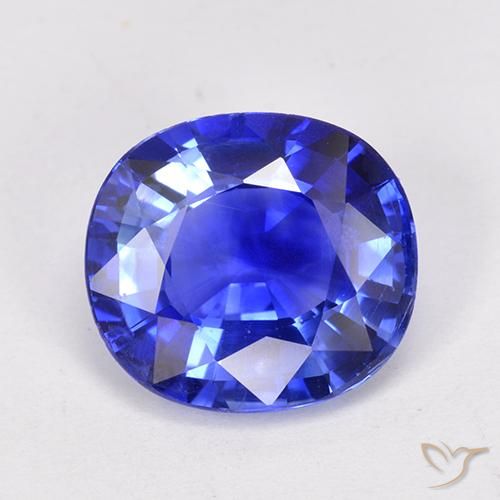 4.14ct Натуральный Васильково-синий Сапфир, Овал, Чистота VS