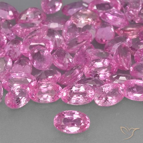 0.31ct Натуральный Средний розовый Сапфир, Овал, Чистота VS