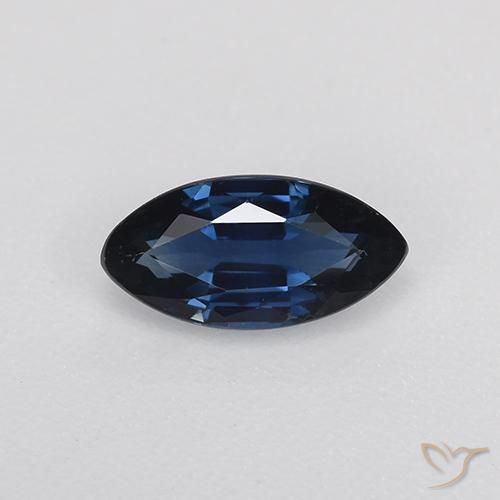 0.69ct Натуральный Сумеречный синий Сапфир, Маркиза, VVS-VS