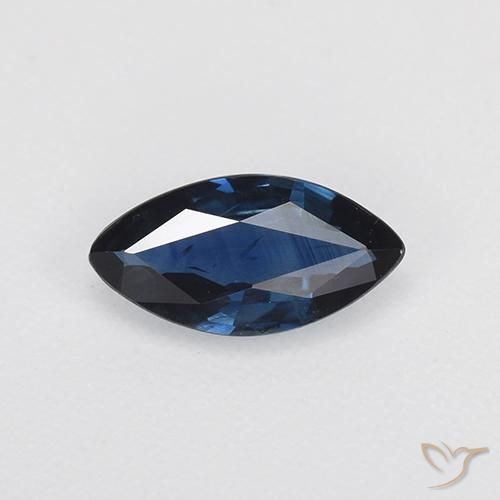 0.68ct Натуральный Королевский синий Сапфир, Маркиза, VVS-VS