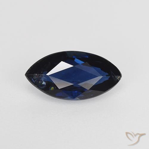0.72ct Натуральный Сумеречный синий Сапфир, Маркиза, VVS-VS