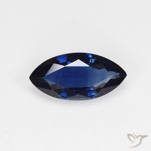 0.68ct Натуральный Сумеречный синий Сапфир, Маркиза, VVS-VS
