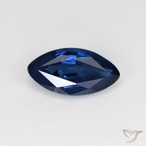 0.71ct Натуральный Королевский синий Сапфир, Маркиза, Чистота VS