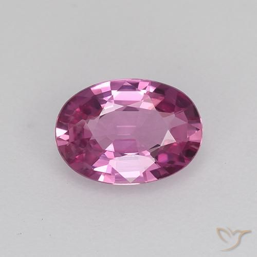 0.69ct Натуральный Средний фиолетовый Сапфир, Овал, Чистота VVS
