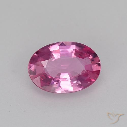 0.62ct Натуральный Средний фиолетовый Сапфир, Овал, Чистота VVS