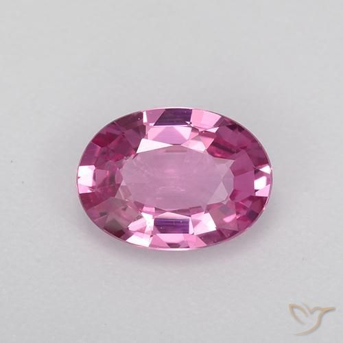 0.68ct Натуральный Розовато-пурпурный Сапфир, Овал, Чистота VVS
