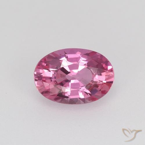 0.73ct Натуральный Розовато-пурпурный Сапфир, Овал, Чистота VVS