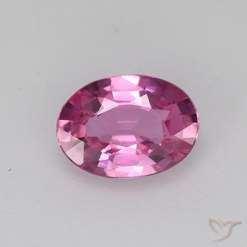 0.67ct Натуральный Средний фиолетовый Сапфир, Овал, Чистота VVS
