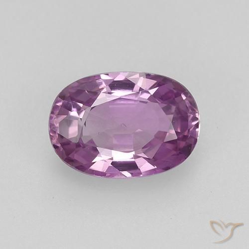 0.90ct Натуральный Темно-пурпурный Сапфир, Овал, Чистота VVS