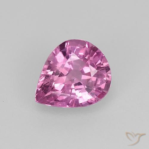 0.75ct Натуральный Королевский фиолетовый розовый Сапфир, Форма груши, VVS-VS