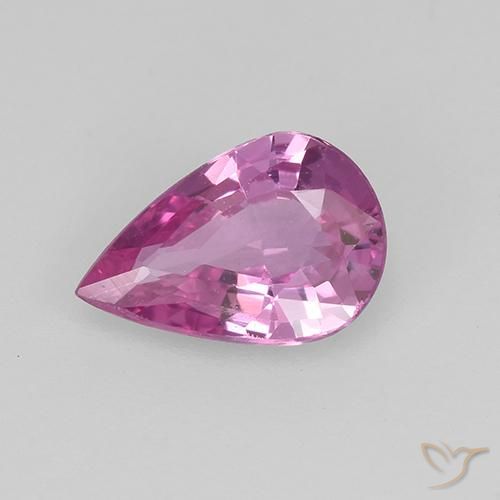 0.64ct Натуральный Глубокая Сангрия Сапфир, Форма груши, VVS-VS