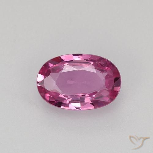 0.57ct Натуральный Средний розовый Сапфир, Овал, VVS-VS
