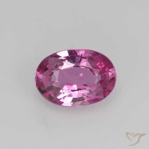 0.68ct Натуральный Средний розовый Сапфир, Овал, VVS-VS