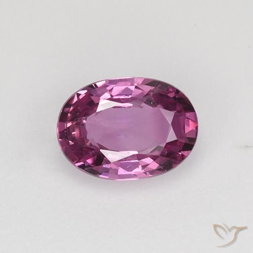 0.82ct Натуральный Средний фиолетовый Сапфир, Овал, VVS-VS