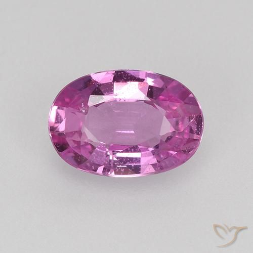 0.64ct Натуральный Глубокий розовато-фиолетовый Сапфир, Овал, VVS-VS
