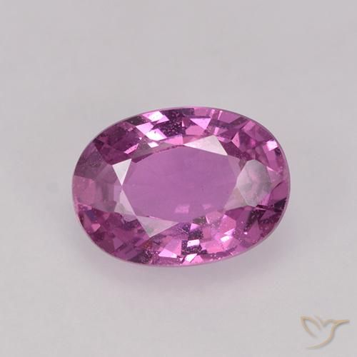 0.86ct Натуральный Розовато-пурпурный Сапфир, Овал, Чистота VS