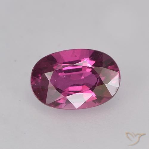 0.55ct Натуральный Ярко-фиолетовый Сапфир, Овал, VVS-VS