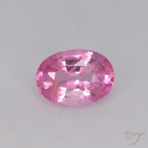 0.65ct Натуральный Жевательная резинка розовый Сапфир, Овал, VVS-VS