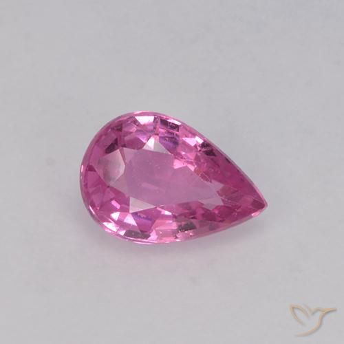 0.67ct Натуральный Интенсивный фиолетовый Сапфир, Форма груши, VVS-VS