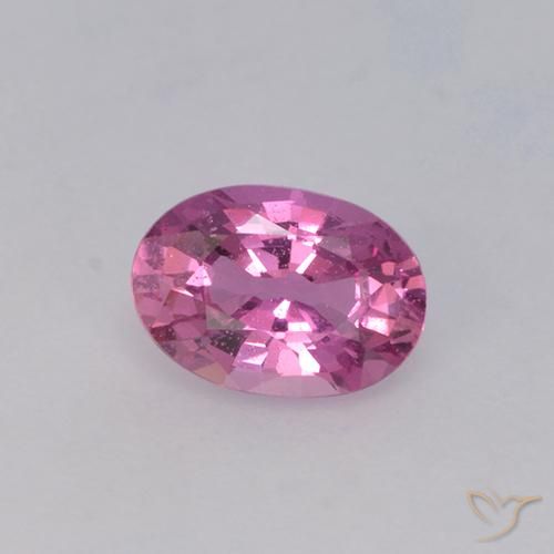 0.71ct Натуральный Красновато-пурпурный Сапфир, Овал, VVS-VS