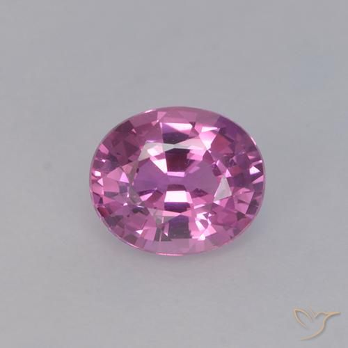 0.86ct Натуральный Глубокий розовато-фиолетовый Сапфир, Овал, VVS-VS