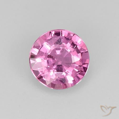 0.48ct Натуральный Средний фиолетовый Сапфир, Круглый, VVS-VS