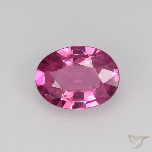 0.60ct Натуральный Средний фиолетовый Сапфир, Овал, VVS-VS