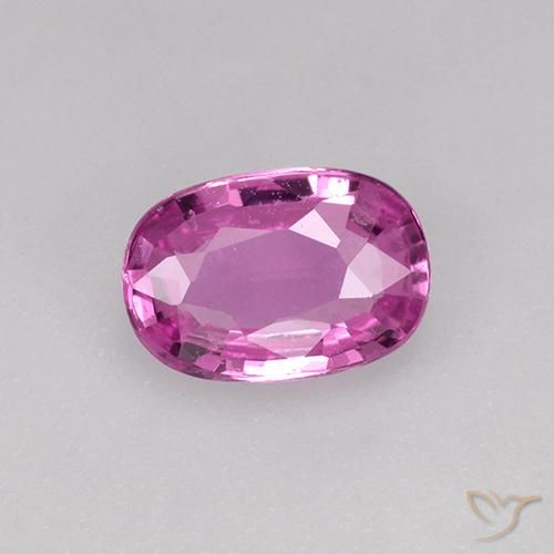 0.71ct Натуральный Средний розовый Сапфир, Овал, VVS-VS