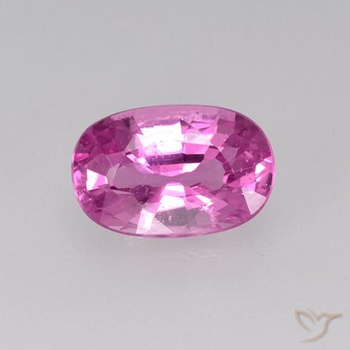 0.78ct Натуральный Яркий розовато-фиолетовый Сапфир, Овал, VVS-VS