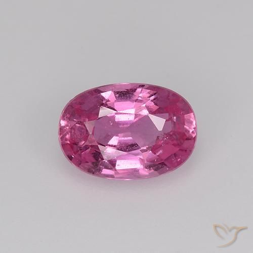 0.77ct Натуральный Средний розовый Сапфир, Овал, Чистота VS