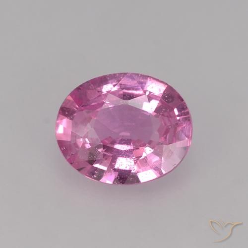0.66ct Натуральный Средний розовый Сапфир, Овал, VVS-VS