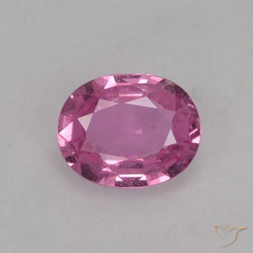 0.73ct Натуральный Средний розовый Сапфир, Овал, VVS-VS
