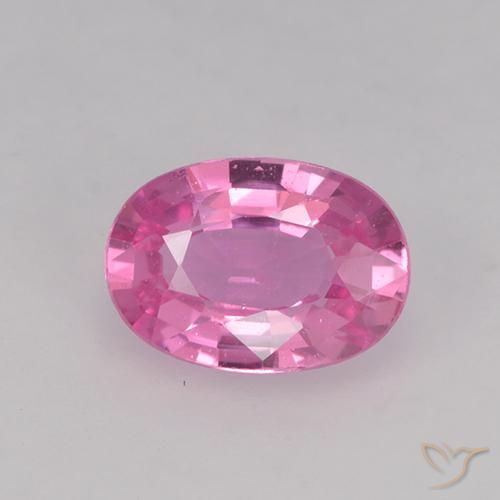 0.68ct Натуральный Темно-розовый Сапфир, Овал, VVS-VS
