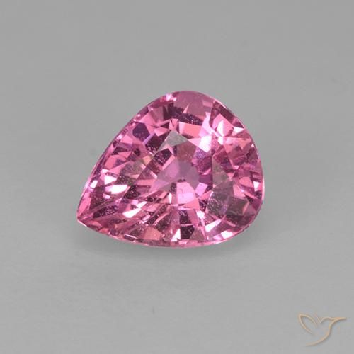 0.70ct Натуральный Средний розовый Сапфир, Форма груши, VVS-VS