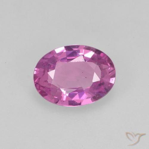 0.68ct Натуральный Интенсивный фиолетовый Сапфир, Овал, VVS-VS
