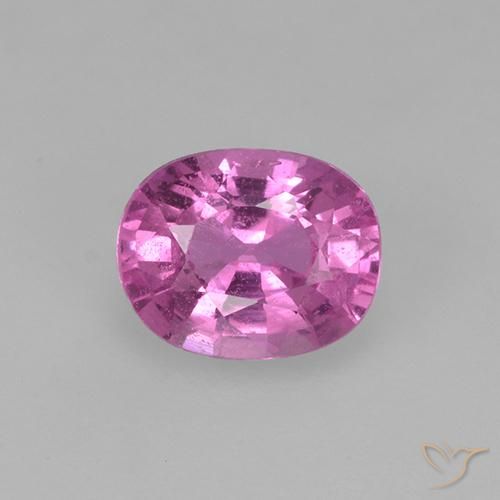 0.78ct Натуральный Глубокий розовато-фиолетовый Сапфир, Овал, VVS-VS