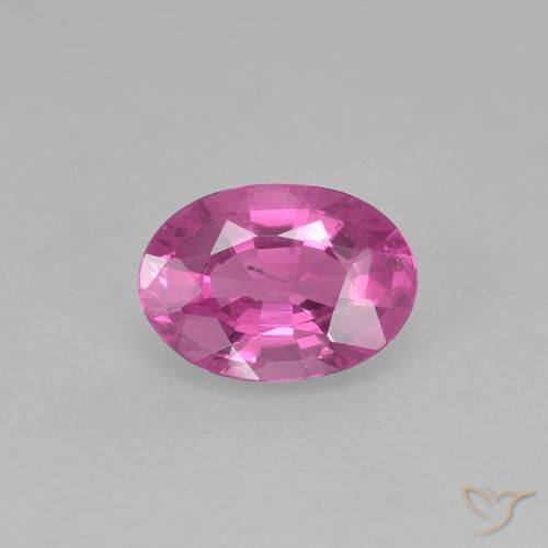 0.48ct Натуральный Средний розовый Сапфир, Овал, Чистота VS