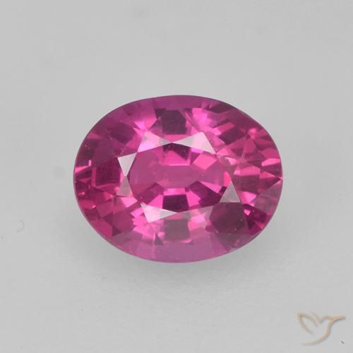 0.47ct Натуральный Средний фиолетовый Сапфир, Овал, Чистота VS