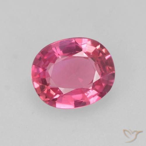 0.42ct Натуральный Пурпурный розовый Сапфир, Овал, Чистота VS