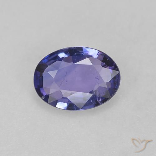 0.57ct Натуральный Фиолетово-синий Сапфир, Овал, Чистота VS