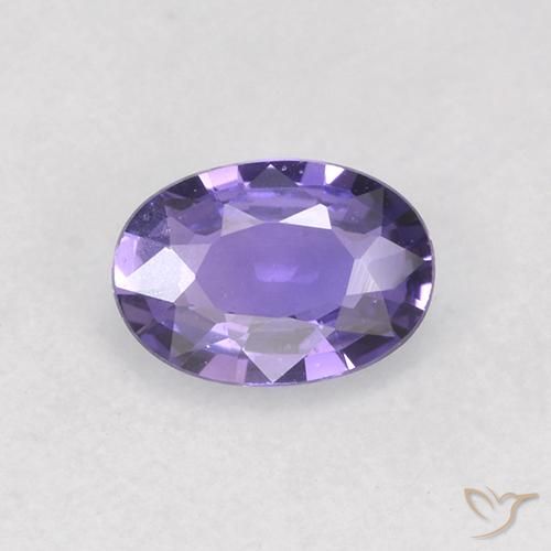 0.50ct Натуральный Темно-фиолетовый Сапфир, Овал, VVS-VS