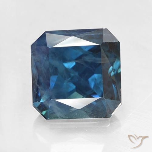 2.64ct Натуральный Темно-синий Сапфир, Изумрудная огранка, Чистота VS