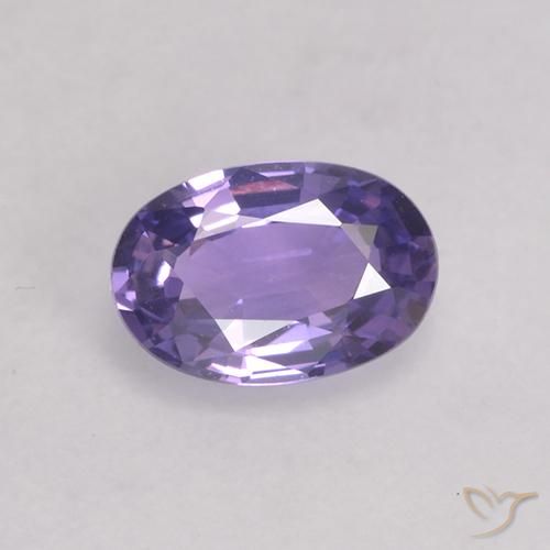 0.53ct Натуральный Средний фиолетовый Сапфир, Овал, Чистота VS