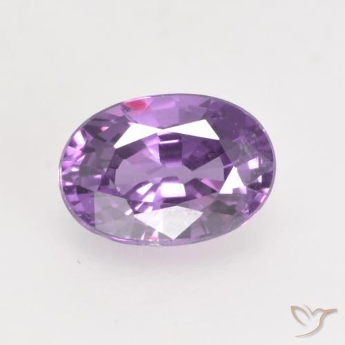 0.81ct Натуральный Пурпурно-фиолетовый Сапфир, Овал, VVS-VS