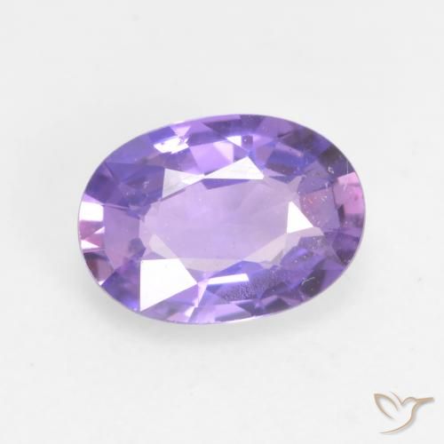 0.66ct Натуральный Светло-розовато-фиолетовый Сапфир, Овал, VVS-VS
