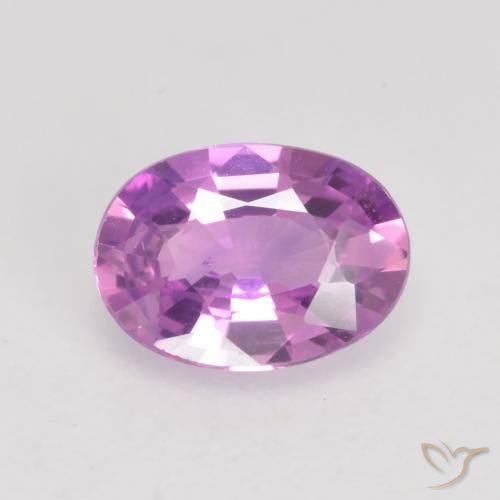 0.59ct Натуральный Интенсивный фиолетовый Сапфир, Овал, VVS-VS
