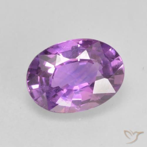 0.70ct Натуральный Пурпурно-фиолетовый Сапфир, Овал, VVS-VS